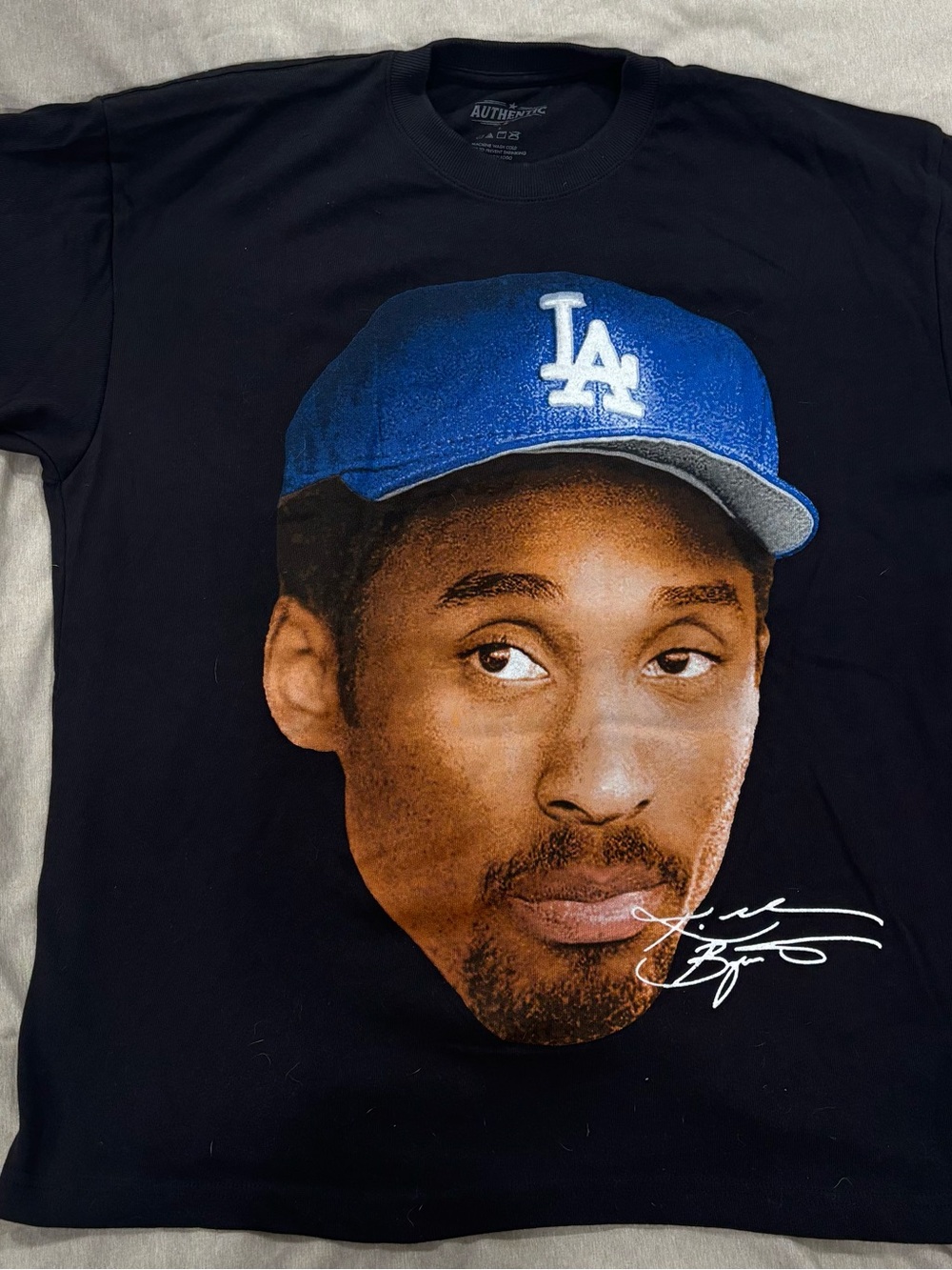 Authentic Brand Kobe Dodgers Hat Black Graphic Men’s Tee